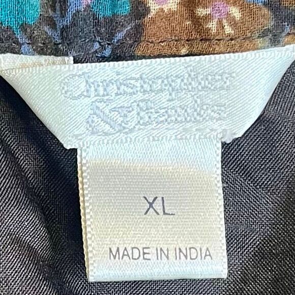 Christopher & Banks Paisley Patchwork Print Maxi Skirt XL - Picture 4 of 8